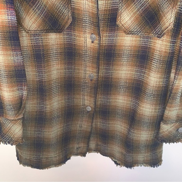 We The Free Anneli Plaid Shirt Jacket XL - Picture 11 of 11